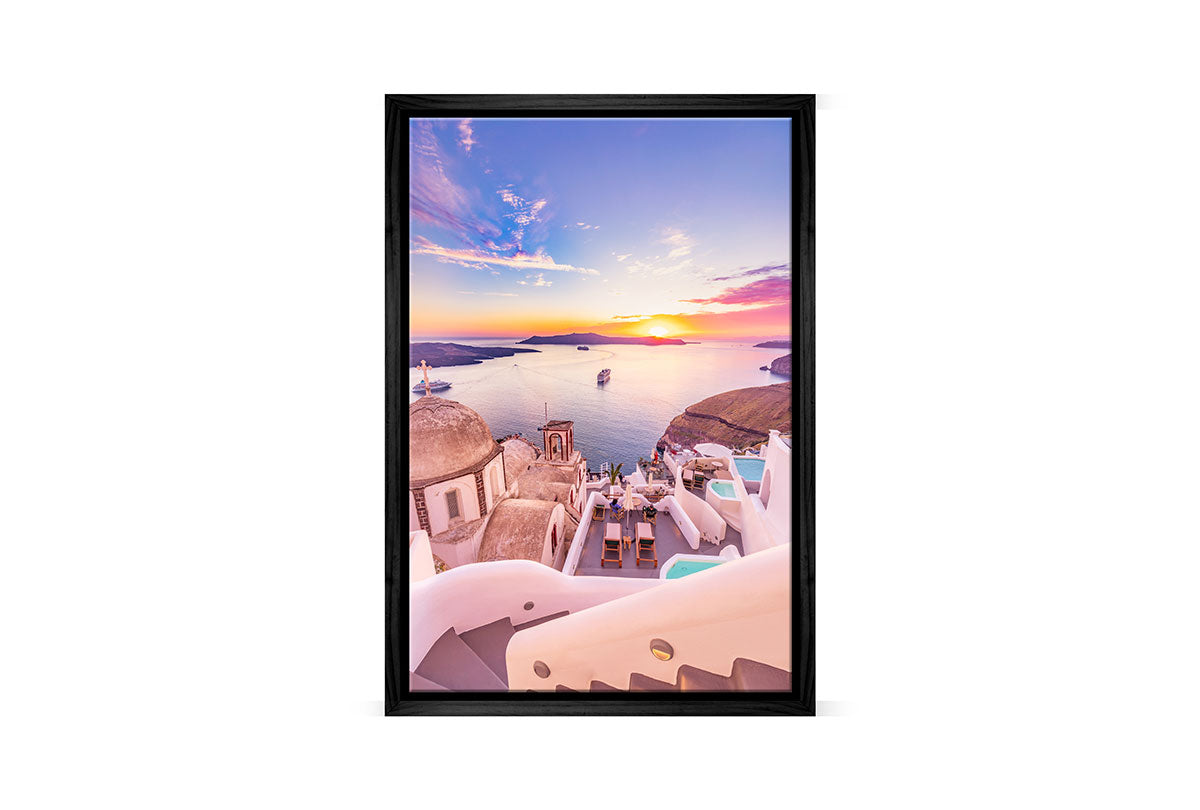 Greek Sunset 2 | Greece Wall Art Print