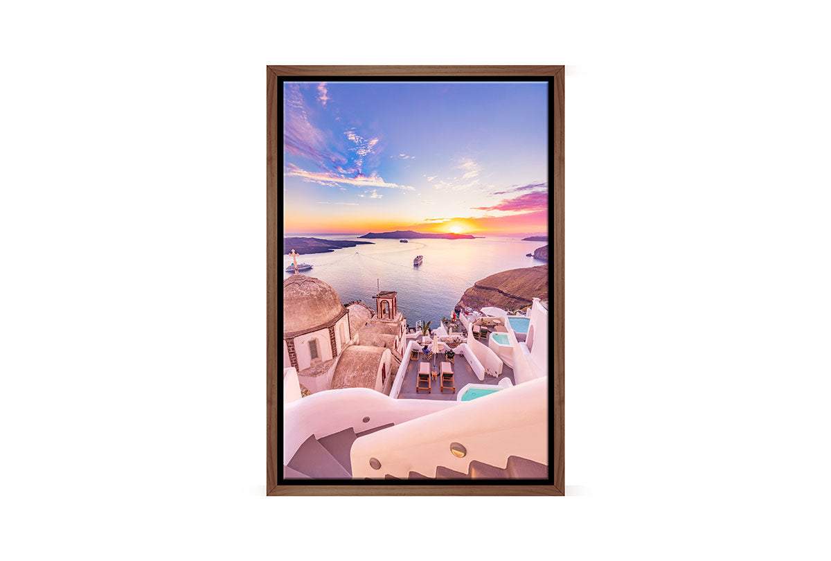 Greek Sunset 2 | Greece Wall Art Print