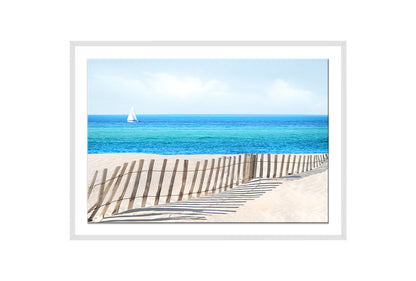 Serene Beach Scene | Wall Art Print