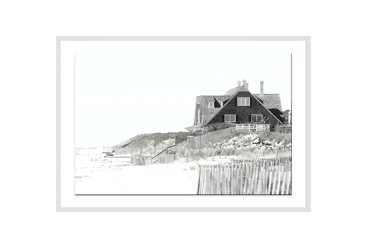 Hamptons Beach House | Wall Art Print