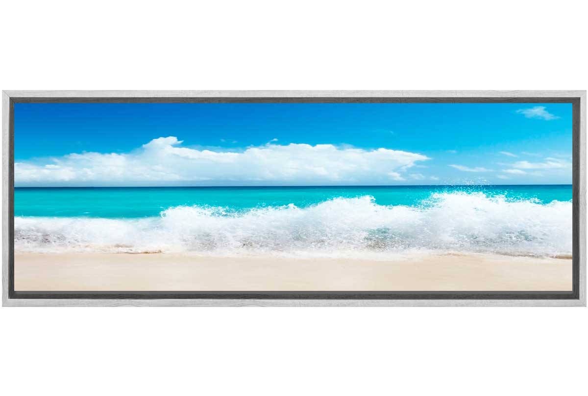 Panoramic Beach Scene | Canvas Wall Art Print