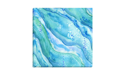 Abstract Aqua Teal Water | Canvas Wall Art Print