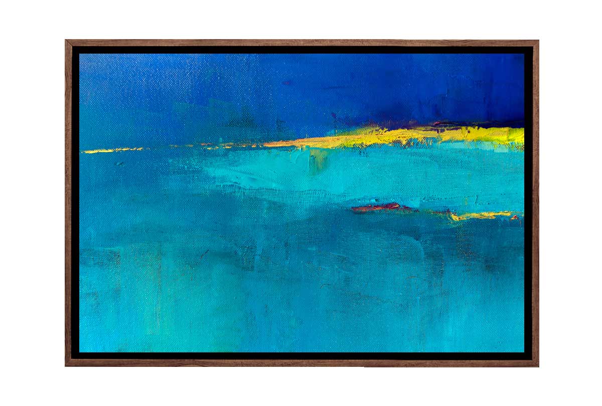 Turquoise Abstract | Canvas Wall Art Print