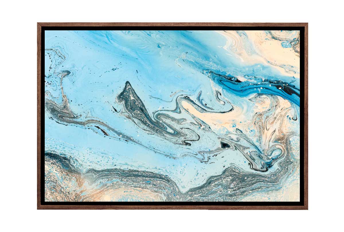 Blue Abstract 2 | Canvas Wall Art Print