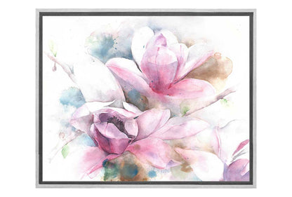 Magnolias Watercolour | Flower Wall Art Print