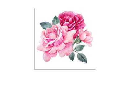 Pink Roses Watercolour | Canvas Wall Art Print