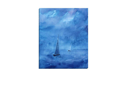Boat on Stormy Sea | Canvas Wall Art Print
