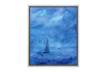 Boat on Stormy Sea | Canvas Wall Art Print