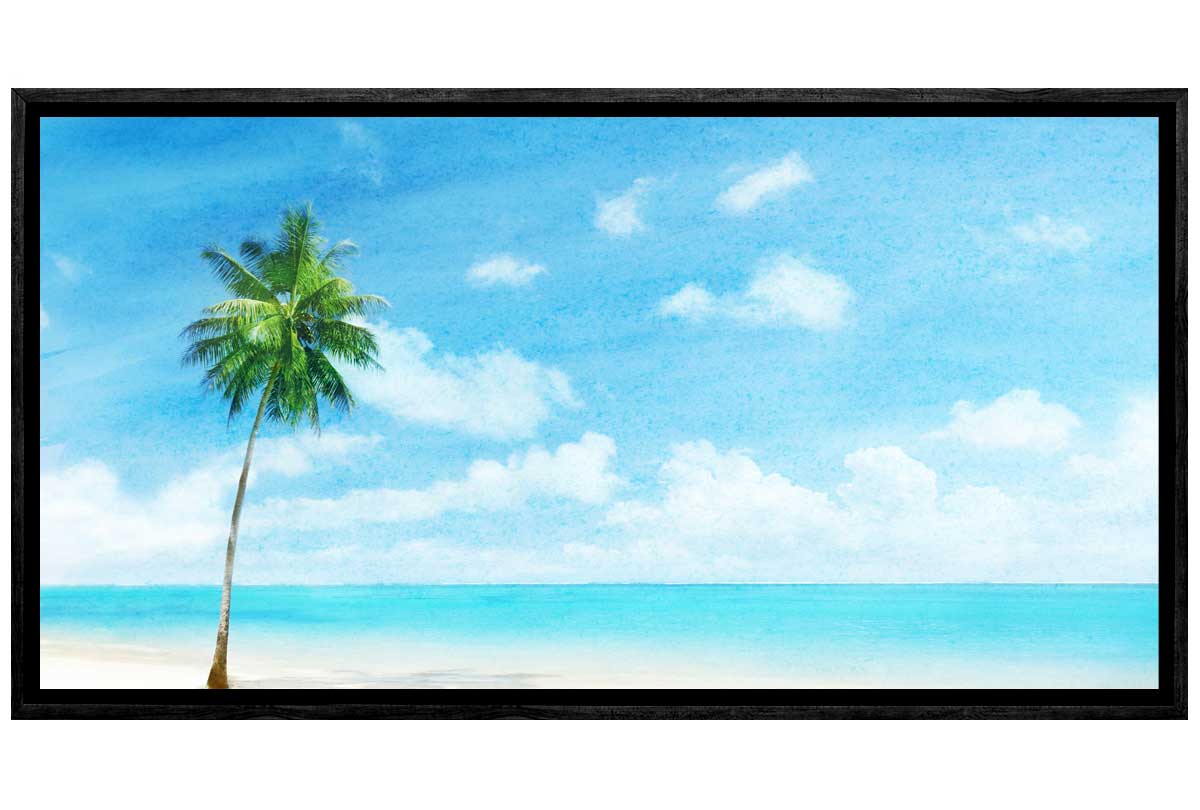 Tropical Beach Panorama | Canvas Wall Art Print