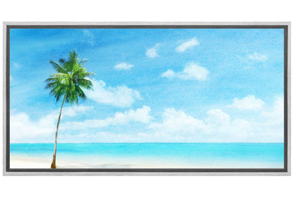 Tropical Beach Panorama | Canvas Wall Art Print