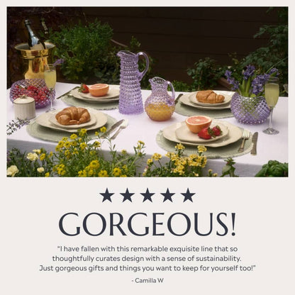 Elegant outdoor dining table setting 
