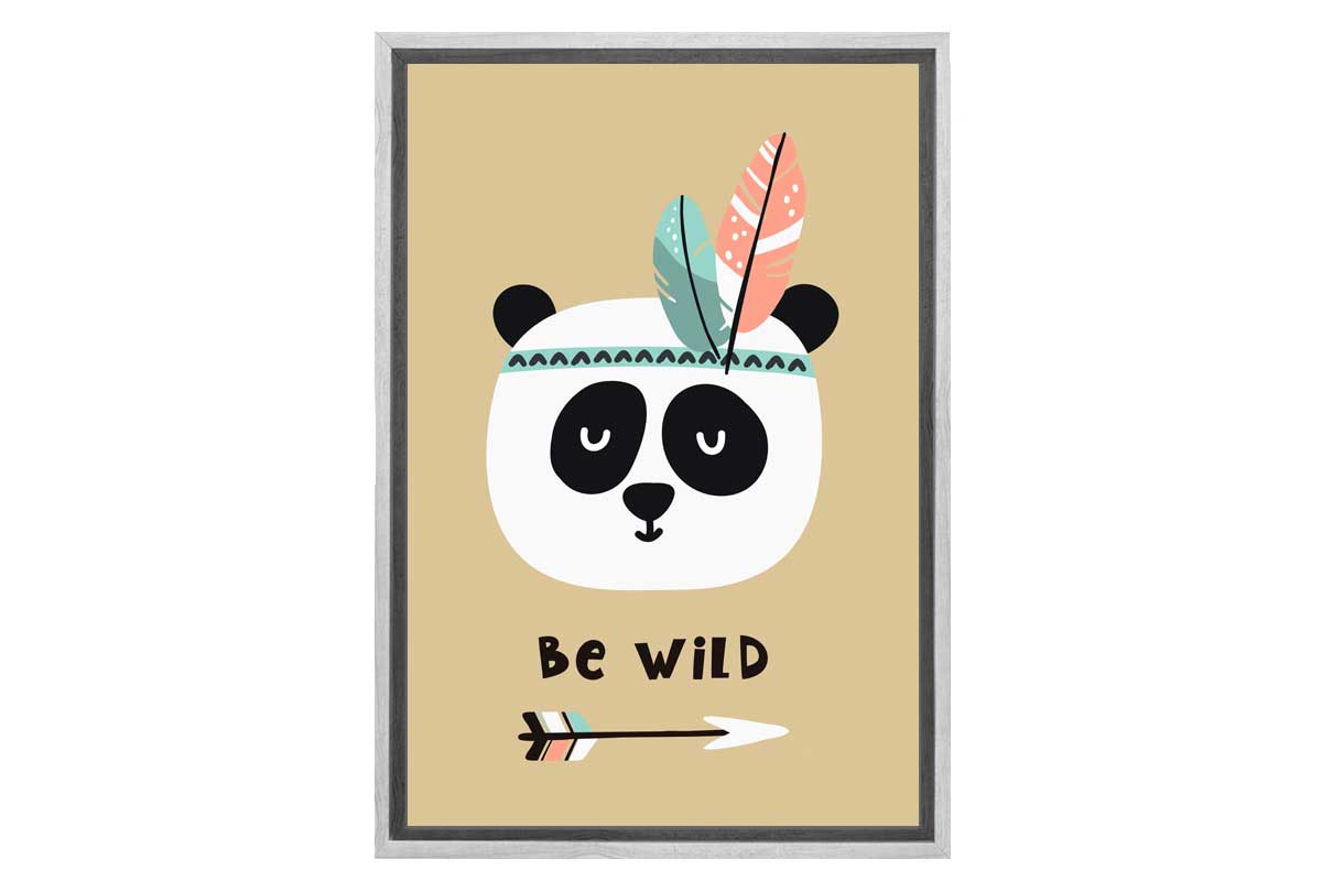 Be Wild | Boho Kids Print | Canvas Wall Art Print