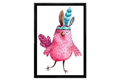 Pink Chick | Boho Kids Print | Canvas Wall Art Print