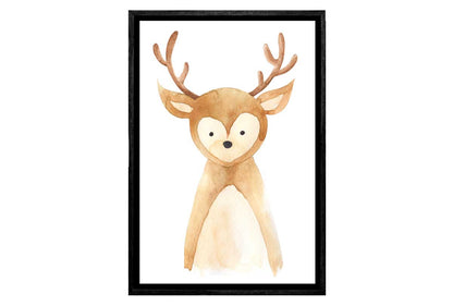 Deer | Kids Woodland Print | Canvas Wall Art Print