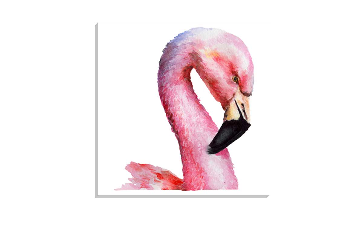 Pink Flamingo Painting | Wall Art Print