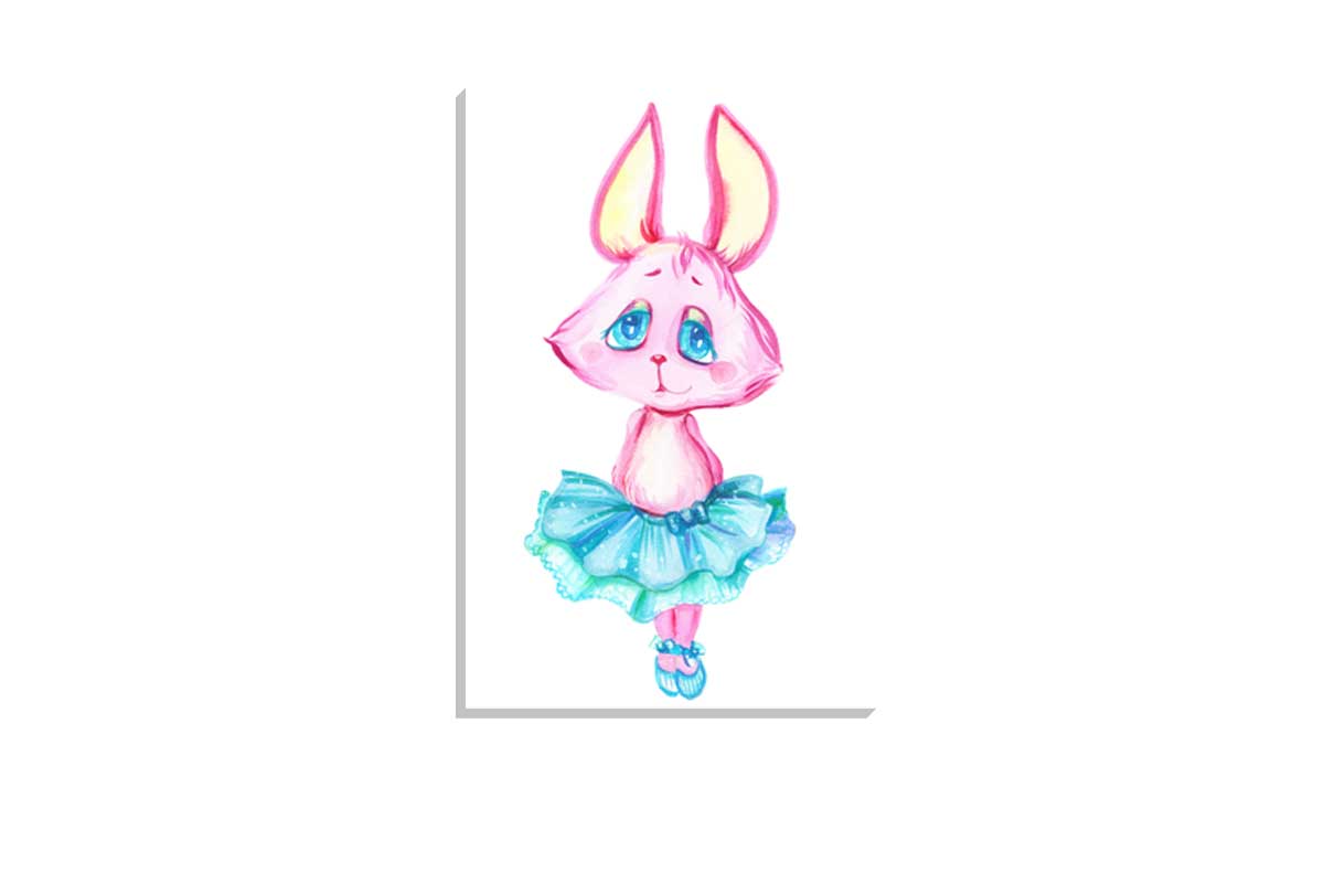 Ballerina Bunny | Kids Wall Art Print