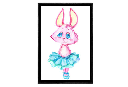 Ballerina Bunny | Kids Wall Art Print