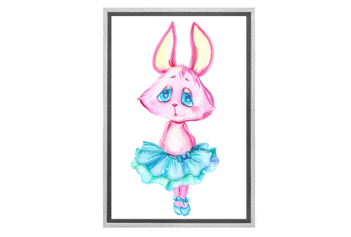 Ballerina Bunny | Kids Wall Art Print