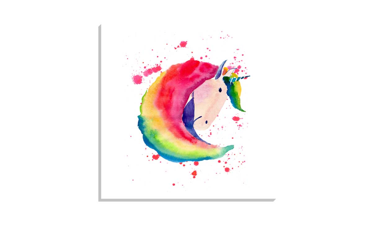Rainbow Unicorn | Kids Wall Art Print