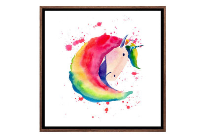 Rainbow Unicorn | Kids Wall Art Print