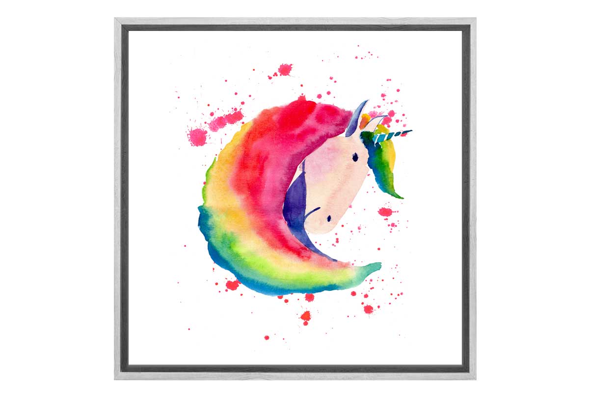 Rainbow Unicorn | Kids Wall Art Print