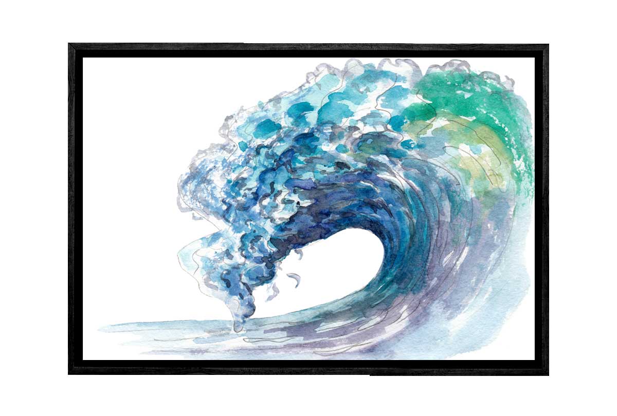 Watercolour Wave | Beach Wall Art