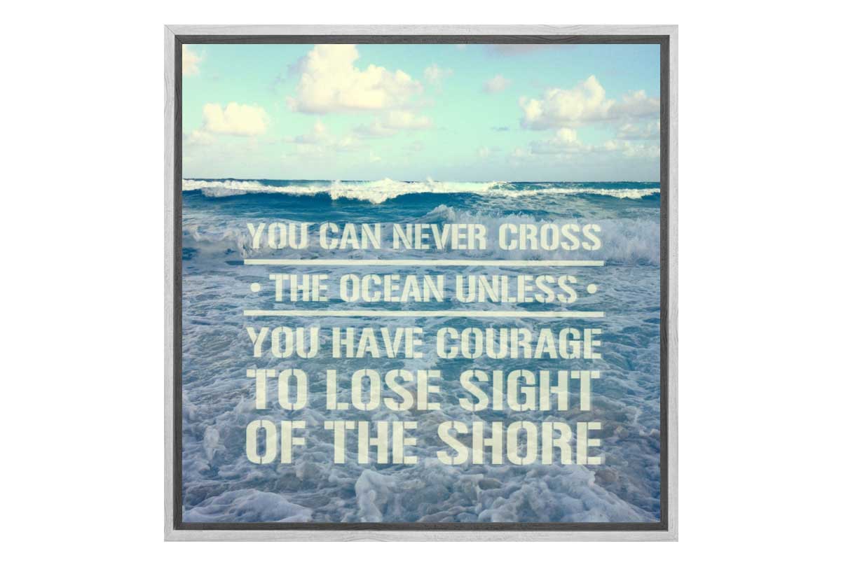 Cross the Ocean | Inspiration Quote Wall Art