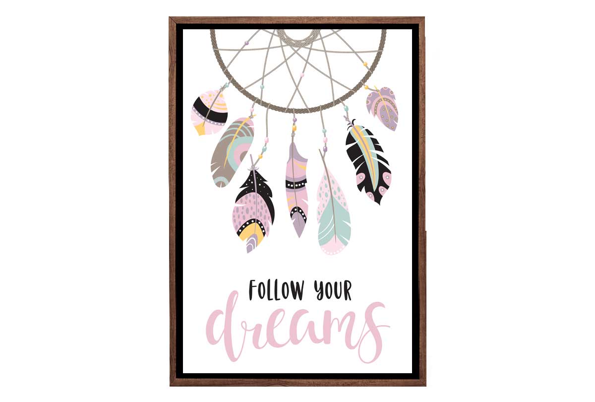 Follow Your Dreams | Dreamcatcher Wall Art Print
