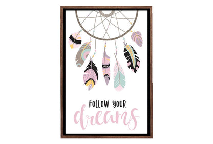 Follow Your Dreams | Dreamcatcher Wall Art Print