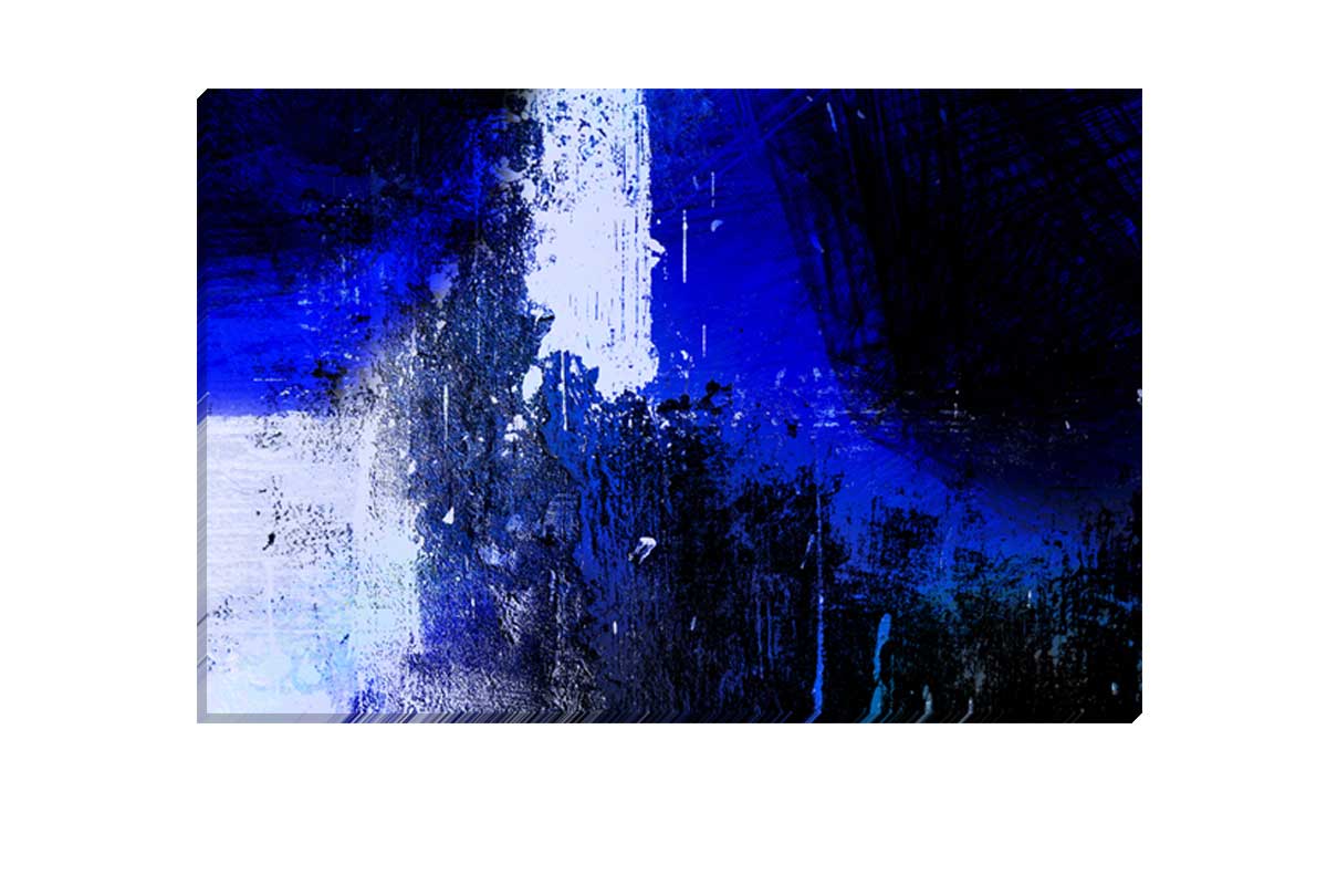 Shades of Blue Abstract | Canvas Wall Art Print