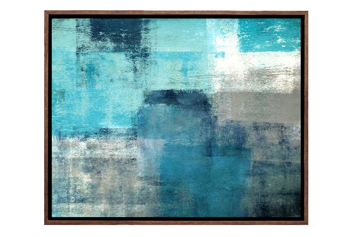 Shades of Green Abstract | Landscape Wall Art