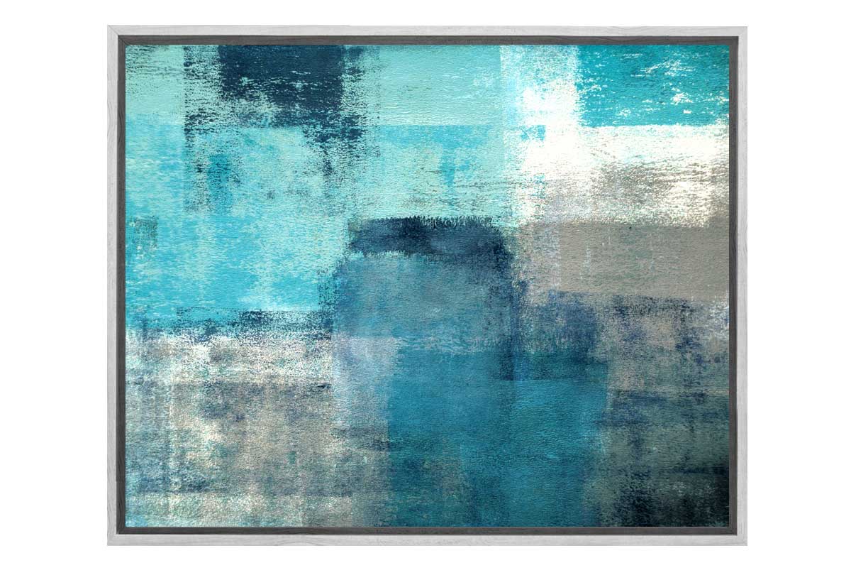 Shades of Green Abstract | Landscape Wall Art
