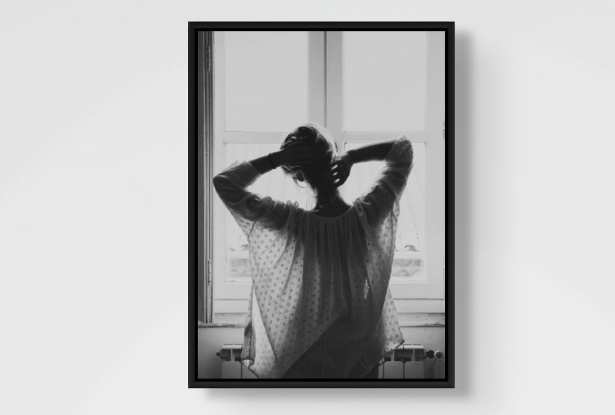 Quiet Morning l Black and White Fashion Wall Art Print