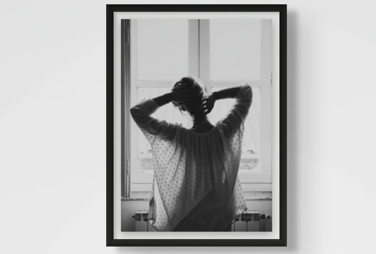 Quiet Morning l Black and White Fashion Wall Art Print