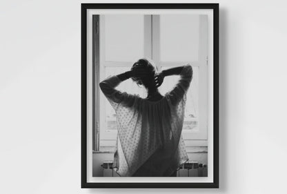 Quiet Morning l Black and White Fashion Wall Art Print