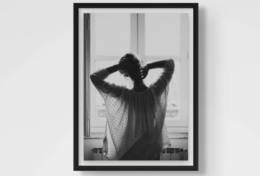Quiet Morning l Black and White Fashion Wall Art Print