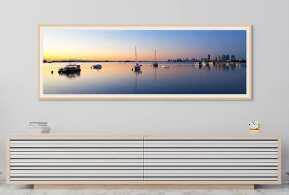 Gold Coast Broadwater Wall Art Print – Queensland Coastal Panorama