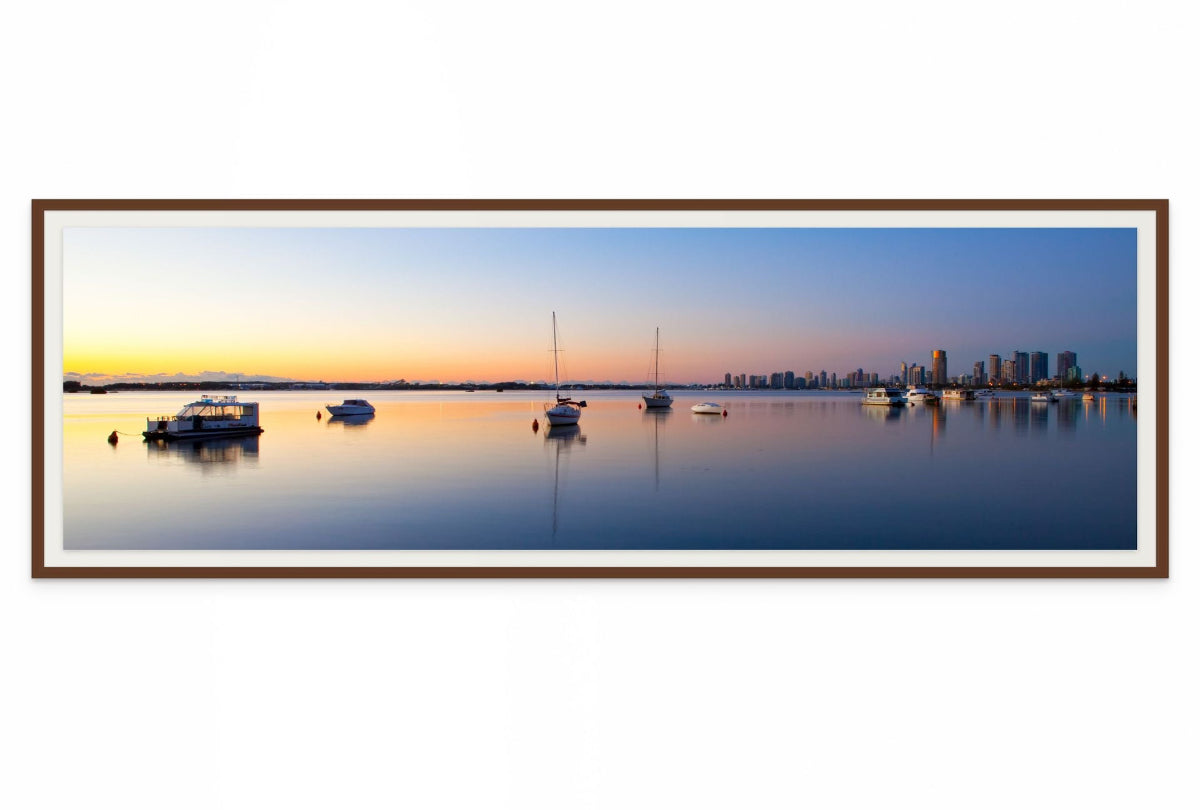 Gold Coast Broadwater Wall Art Print – Queensland Coastal Panorama