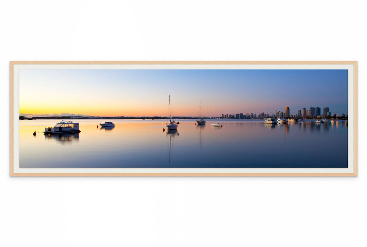 Gold Coast Broadwater Wall Art Print – Queensland Coastal Panorama