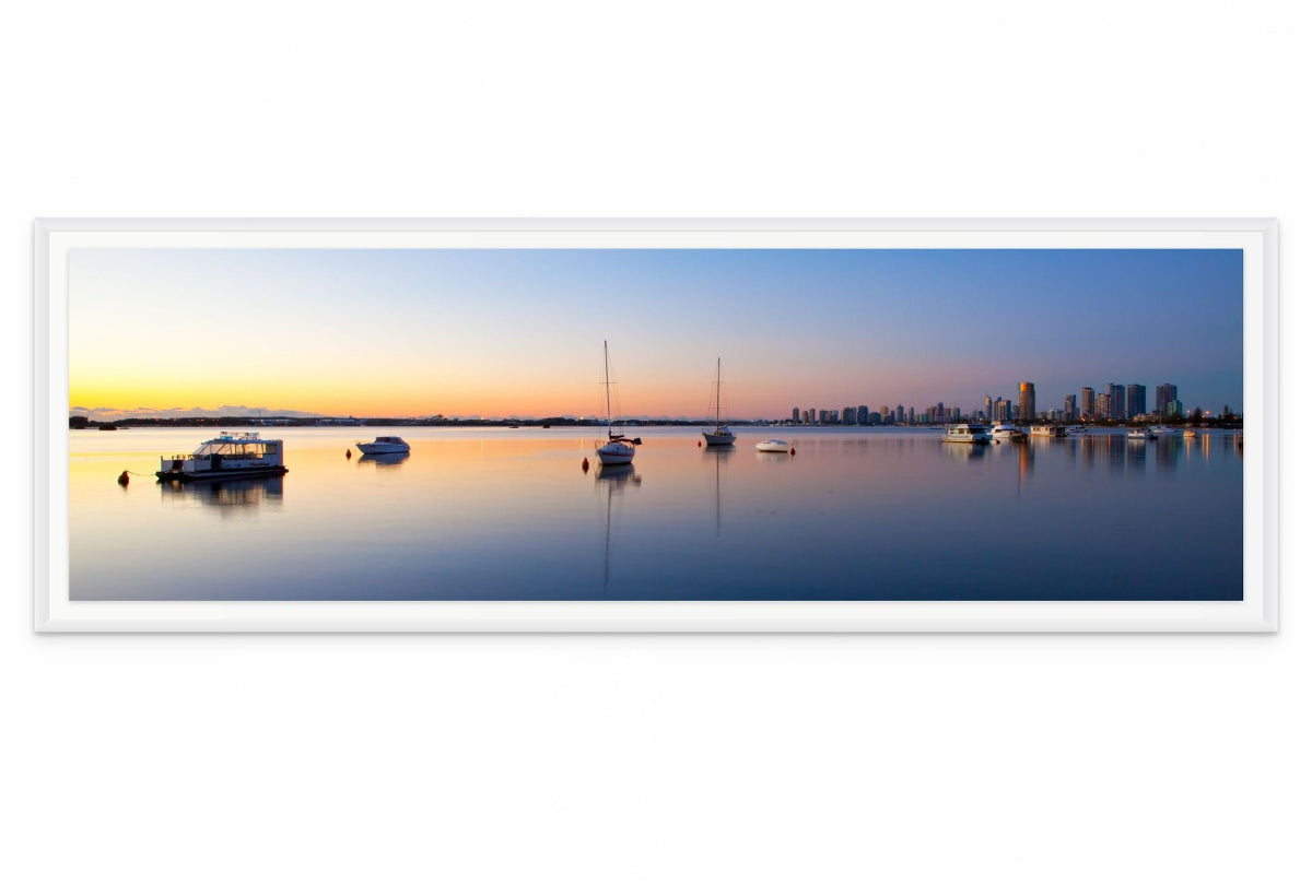 Gold Coast Broadwater Wall Art Print – Queensland Coastal Panorama