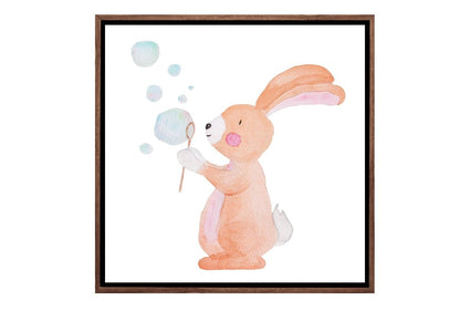Bubble Bunny | Canvas Wall Art Print - Final Touch Decor