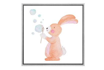 Bubble Bunny | Canvas Wall Art Print - Final Touch Decor