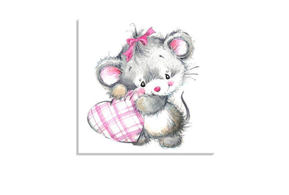 Mouse Heart | Canvas Wall Art Print