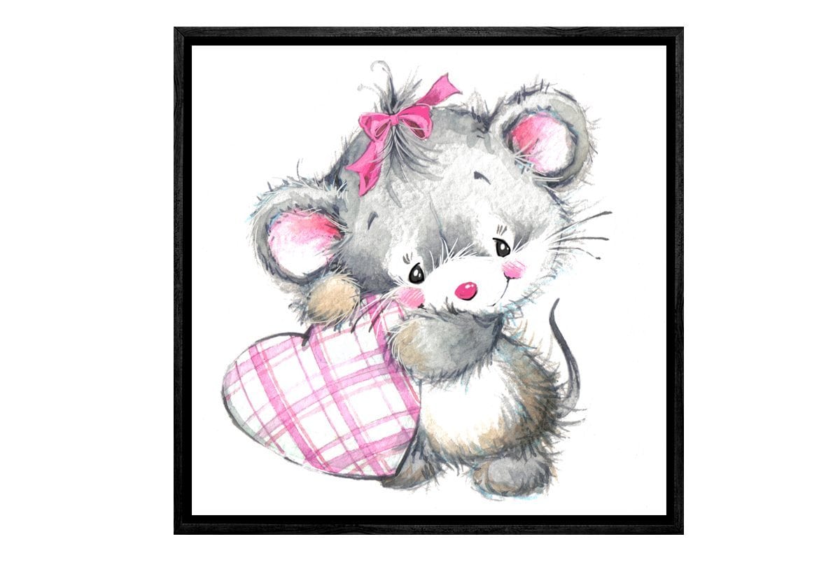 Mouse Heart | Canvas Wall Art Print