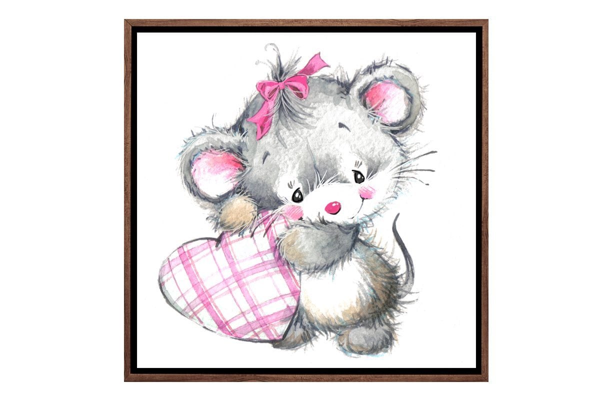 Mouse Heart | Canvas Wall Art Print