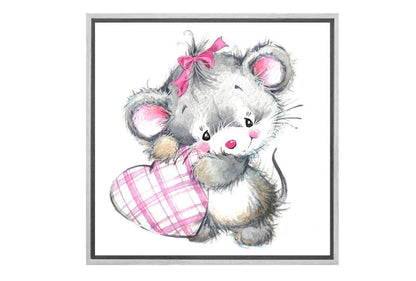 Mouse Heart | Canvas Wall Art Print