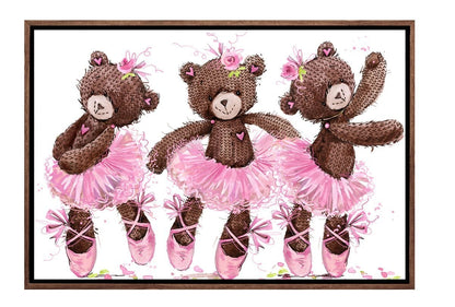 Ballet Bears | Canvas Wall Art Print