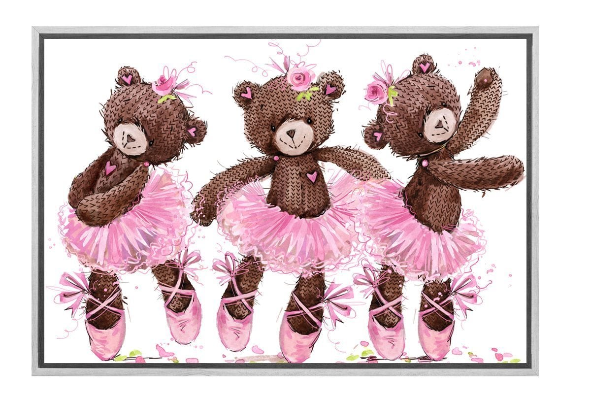 Ballet Bears | Canvas Wall Art Print