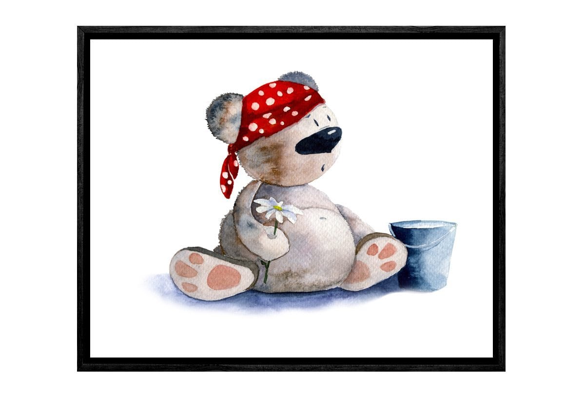 Tubby Toby Bear | Canvas Art Print - Final Touch Decor