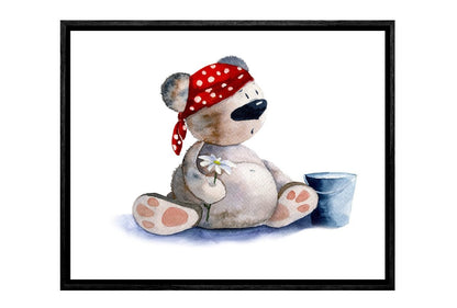 Tubby Toby Bear | Canvas Art Print